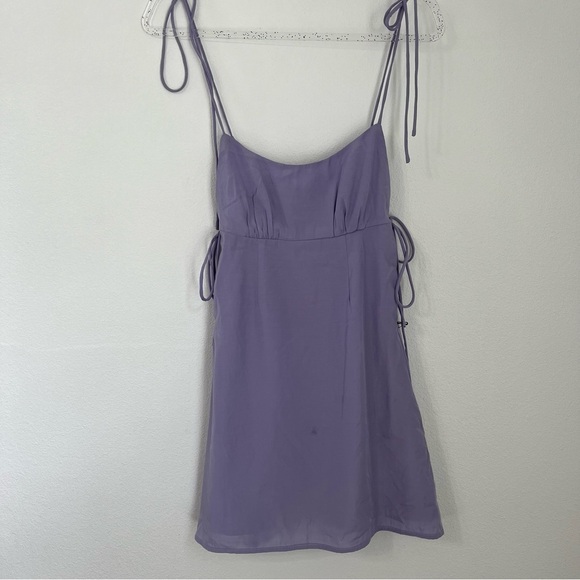Revolve Superdown Tanea Mini Dress Lavander Spaguetti Straps NWT Size XXS - Picture 3 of 11